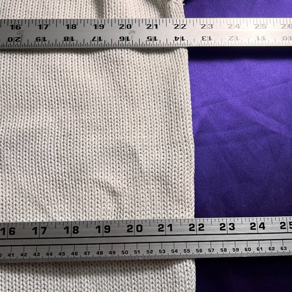 VTG📌Styled by Yorn  Long Sleeves Cotton Cardigan with Pockets & Cable Pattern - Picture 11 of 15